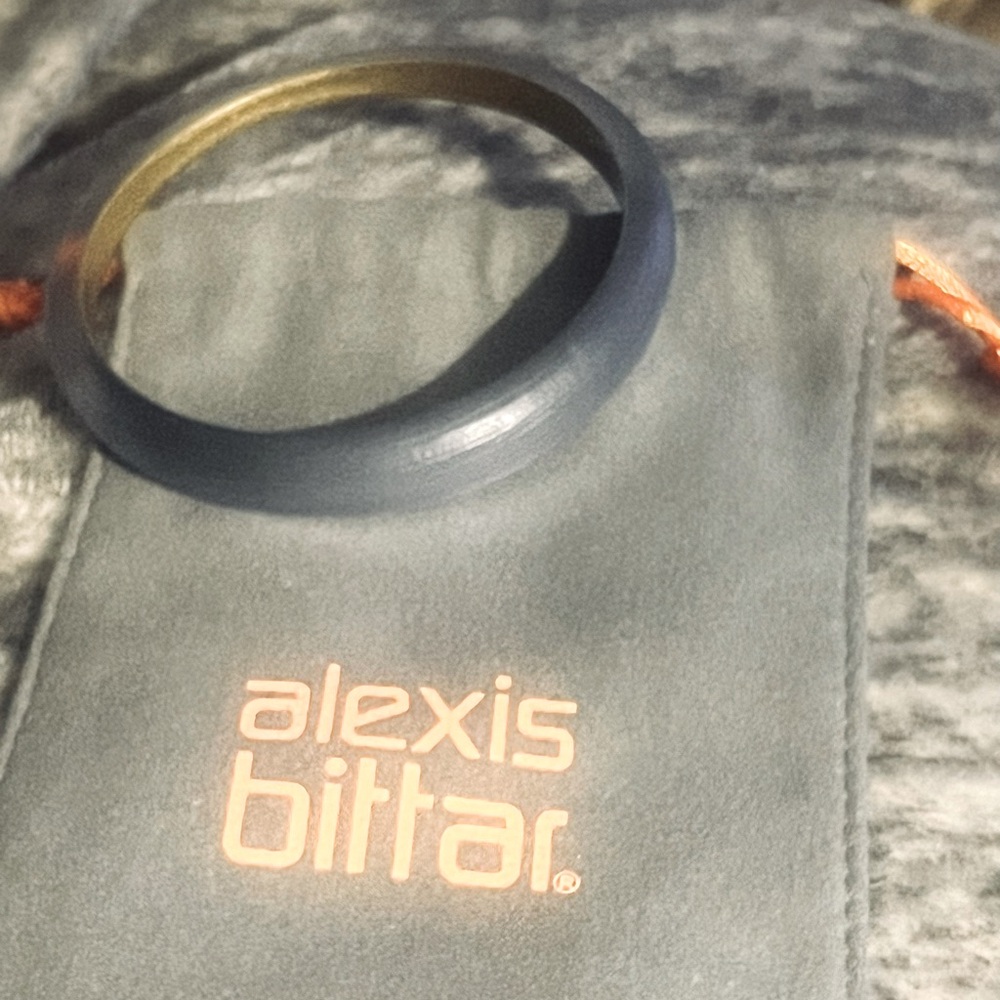 Alexis Bittar gray tone Bangle